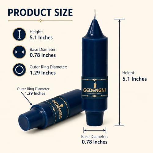 Candlesticks Short Taper Candle,5inches Navy Blue Candle Sticks Dripless Tapered Candles for Home Decor Weddings Festive Party Holiday - Image 2
