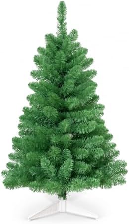 3FT Artificial Christmas Tree with String Lights – Tabletop Small Xmas Tree for Desk, Office, or Small Spaces – Full Branches, Easy Assembly, Holiday Decoration (Sage Green) by Unknown