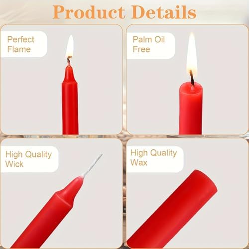 100 Pack 4 Inch Multi-Colored Spell Chime Candles-Assorted Color Chime Candles Taper Candles,Mini Taper Candles for Rituals, Prayer, Birthdays, Meditation, Altar, Spells, Chime Candles-10 Colours - Image 5