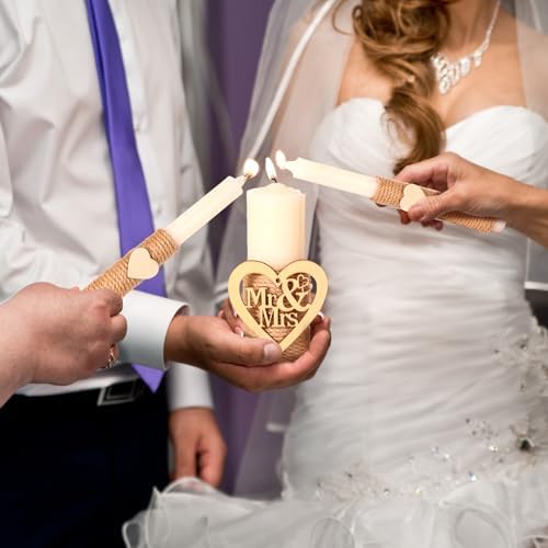 Conelist Unity Candles for Wedding Ceremony Set, Classical - Image 5