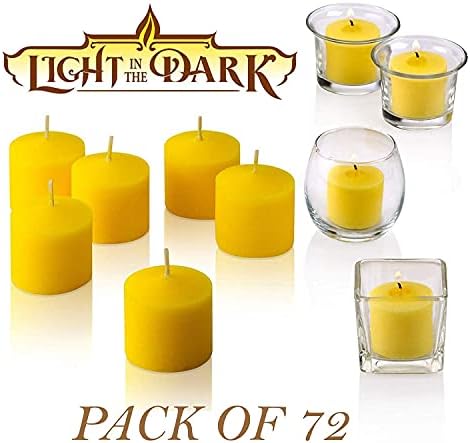 Set of 72 Votive Citronella Candles - Summer Scented Candles - for Indoor/Outdoor Use - 10 Hour Burn Time - Made in USA - Image 3
