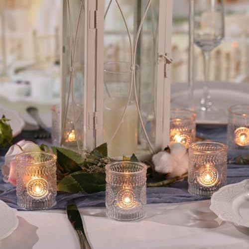 30 Pcs Clear Votive Candle Holders for Wedding, Glass Tea Lights Holder, - Image 3