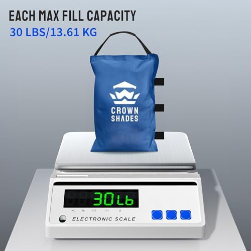 CROWN SHADES Sand Bags for Canopy Legs, 120 LBS, Blue (Unfilled) - Image 3