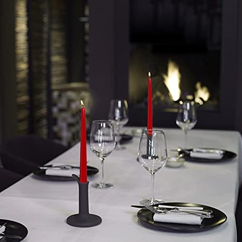 BOLSIUS 20 Count Unscented 10 Inch Red Household Taper Candles - 8 Hours Burn Time - Premium European Quality - Smokeless Dripless Taper Candlestick - Great for Special Occasion, Church, and Everyday - Image 7