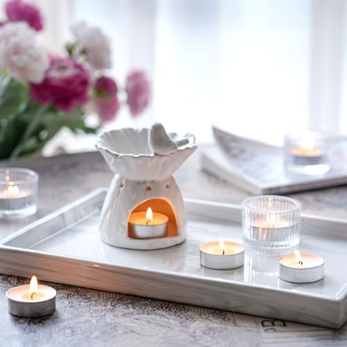 Unscented Tealight Candles - 100 Pack 4 Hours White Small Tea Candles - Image 5
