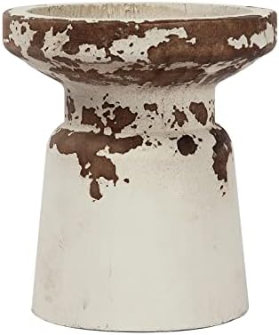 SOFE Rustic Wood Candle Holders Pillar, Handmade Distressed - Image 5