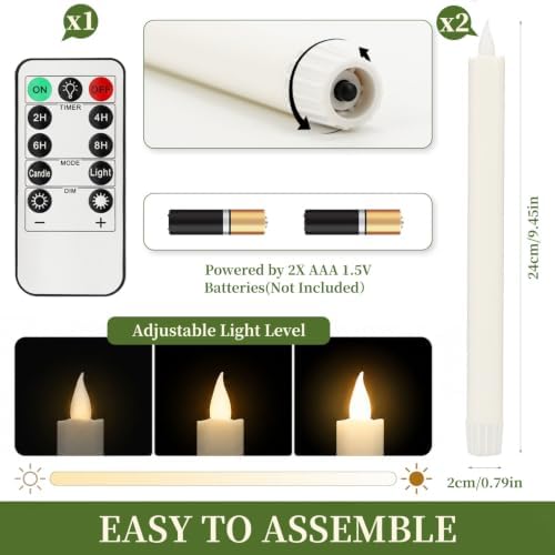2Pcs Outdoor Wedding Party Asile Decoration Candle Stake Light with Remote - Image 4