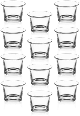 Royal Imports Hanging Oyster Glass Votive Candle Holders 2" Tall, Set of 12 by RoyalImports