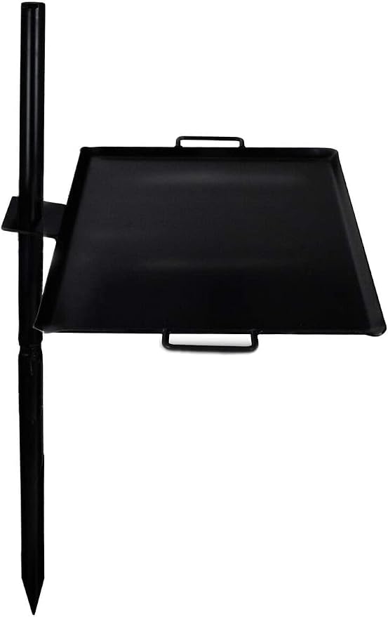 GameMaker Open Fire Cooking Griddle – Portable Campfire Griddle for Open Flame Cooking, Firepits, Outdoor Fire Rings & Camping – Heavy-Duty, Easy Setup & Adjustable Height