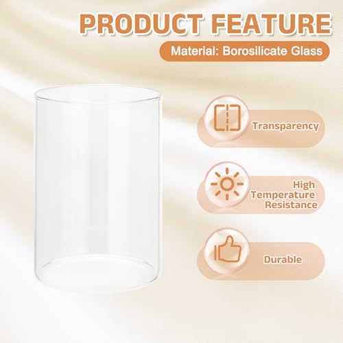 uxcell Hurricane Candle Holder H:4.7" OD:3.4" for Wedding Party Home 2Pcs - Image 3