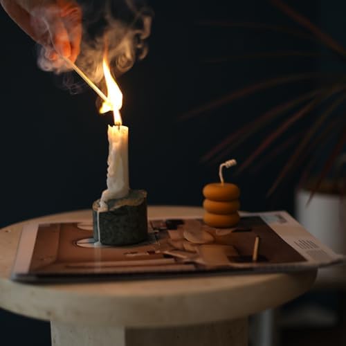 Marble Taper Candle Holder Handmade Stone Candlestick Table Decor Stand - Image 6