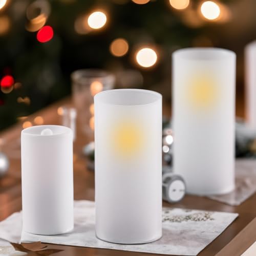 WGVI Hurricane Candle Holder Sleeve, W: 4", Ht: 10", Frosted Glass Cylinder Open Both Ends, Chimney Tube Shade, 6 Pieces - Image 4