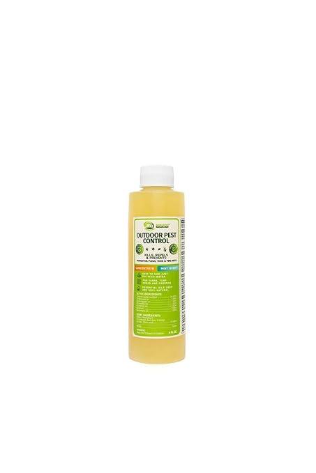 Mosquito Magician Liquid Concentrate – Kills Mosquitoes, Fleas & Fire Ants, Repels and Prevents Ticks – Essential Oil Yard Treatment Spray – Use with Sprayers, Foggers & Misting Systems – 6 oz, Mint