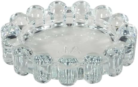 Alice Lane Home Collection Original Clear Glass Large Bubble Candle Dish by AliceLaneHomeCollection