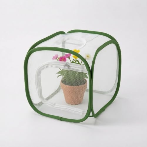 Outdoor Mesh Plant Enclosure, Plant Cover for Pests, Bird and Pest Protection Guard for Fruit, Vegetables, Flowers and Herbs Pop-Up Cage (12 x 12 x 12 Inches) by RESTCLOUD