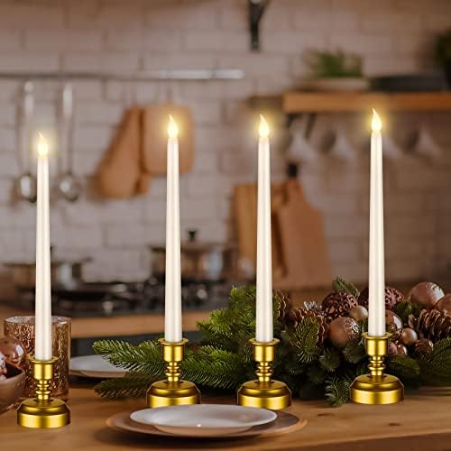 Fumete 16 Pcs Flameless Candles with Gold Base - Image 4