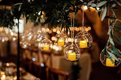 6 PCS 200 Hrs Remote Control Flameless Tea Lights, Battery Operated Led Flickering Votive Candles, Electric Outdoor Tealight Timer Candle for Thanksgiving Decorations (Batteries Included) - Image 2