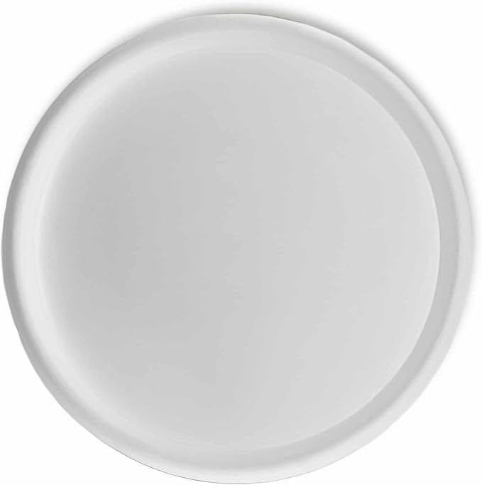Crescent Garden Universal Round Planter Saucer, Heavy Duty Drainage Dish for Plant Pots, Large Plant Dishes Saucer, Indoor & Outdoor Plant Tray - Cloud White (23 inch Inner, 25.50 inch Outer Diameter)