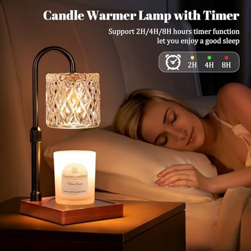 Candle Warmer Lamp with Timer,Wax Melt Warmer Housewarming Gifts for Women - Image 4