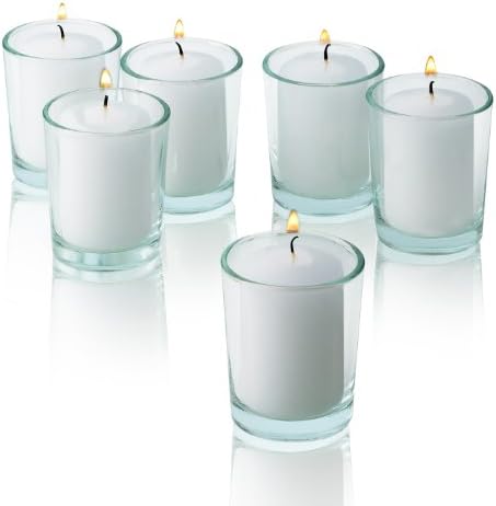 Light In The Dark White Votive Candles - Box of 36 Unscented Bulk Candles - 15 Hour Burn Time - for Weddings, Restaurants, Parties, Spa and Decorations. - Image 4