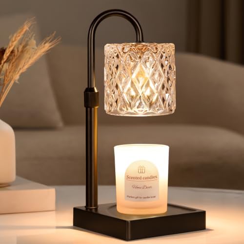 Black Candle Warmer Lamp with Timer -Wax Melt Warmer for Jar Candles by Hong-in