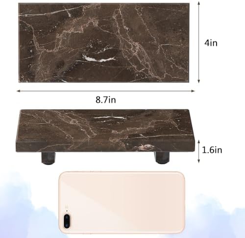 Natural Marble Tray Pedestal Stand, Stone Riser for Bathroom, Kitchen Sink - Image 2