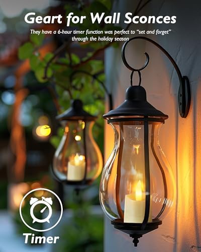 Homemory 12 Pack Timer LED Flameless Votive Tealights, Ivory Base - Image 2