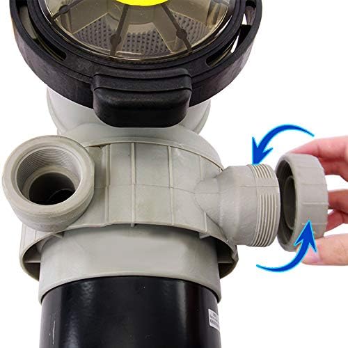 Rx Clear Dorado 2 HP Dual Port Pump | Above-Ground Swimming Pool Pump | 115V 12 Amps | See-Through Strainer Cover | Energy Efficient | Low Maintenance