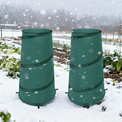 2 Pcs Pop Up Frost Protection Plant Cone, 8" x 13" x 22" Non-Woven Winter Plants Freeze Protection Tent, Cold Weather Insulated Plant Protective Cone for Ice Snow Frost Protector Indoor & Outdoor - Image 5