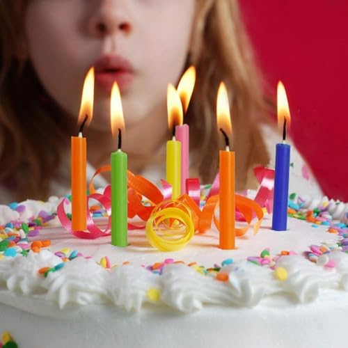 100 Pack Multicolor Taper Candles 4 Inch – Mini Dripless Unscented Low Smoke Dinner Candles, Assorted 10 Colors Bulk Party Supplies for Birthday, Wedding, Holiday Table Decor & DIY Crafts - Image 7