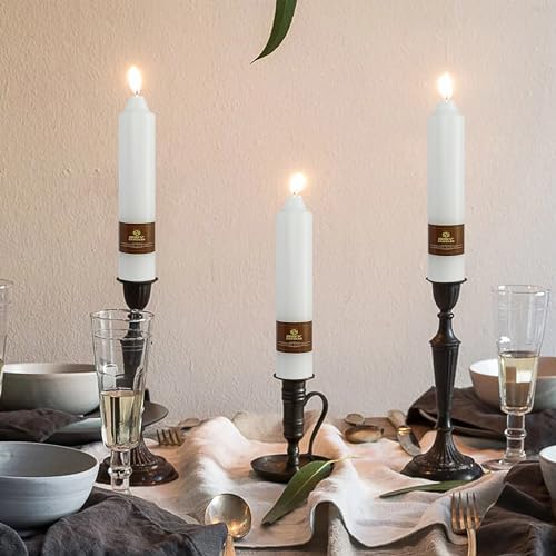 White Taper Candle Candle Sticks, 7 Inch Mini Pillar Candles, 4PCS Handmade Unscenteds Candlesticks for Festive, Party, Spell, Wedding, Home Decor - Image 4