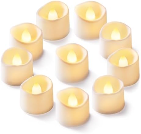 Homemory 100-Pack Flameless Tea Lights Candles Battery Operated, 200+ Hours by Homemory