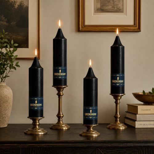 Black Taper Candles 5 Inch,4 Pack Halloween Candle for Table Decor - Image 5