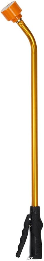 Dramm Touch-N-Flow Rain Wand – 30” Long, Orange – Full Watering Flow with Trigger-Style Shut-Off Valve & Lock – High-Flow, Gentle Spray for Gardens, Hanging Baskets & Flowerbeds