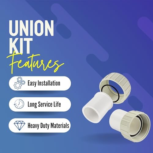 350157 Superflo Union Replacement Kit Compatible with Pentair Superflo Superflo Variable Speed Pool Pumps and Spa Pumps - Made in USA - PVC Union for Pentair SuperFlo VS