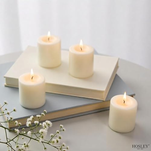 Hosley Set of 72 Unscented Ivory Votive Candles – Bulk Pack, Clean-Burning, Long-Lasting 10-12 Hour Burn Time – Ideal for Weddings, Home Décor, Spa, and Events - Image 3