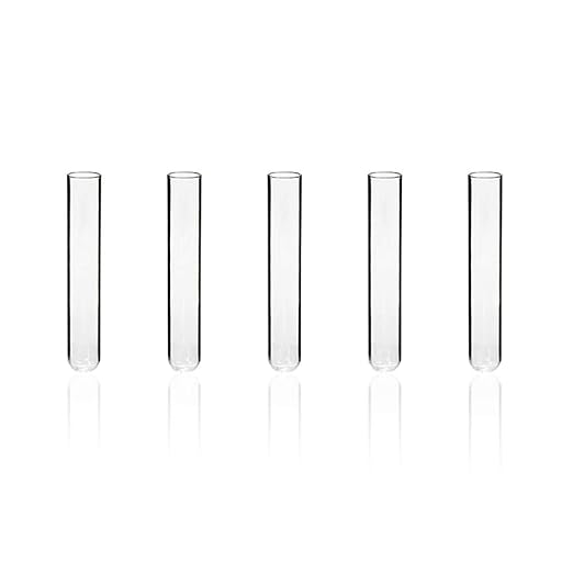 50pcs of Vol.16ml Borosilicate Glass Test Tubes, 16x150mm with Round Bottom, LVH1001