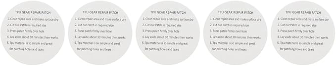 5PCS Circle Self-Adhesive TPU Pool Patch Repair Kit Vinyl Inflatable Pool Patches for Swimming Pools, Tent, Canvas, Inflatable Toys