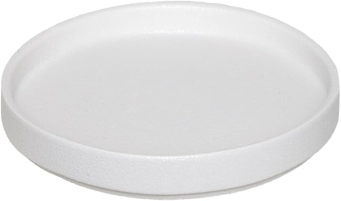 Plant Pot Saucer - 10 Inch Plant Saucer for Indoors and Outdoor Ceramic Plant Tray for Indoors Large Plant Drip Trays Round Flower Pot Saucer Plant Dishes to Catch Water,Frosted White