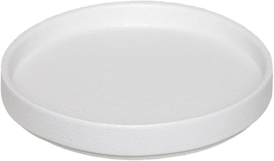 Plant Pot Saucer - 10 Inch Plant Saucer for Indoors and Outdoor Ceramic Plant Tray for Indoors Large Plant Drip Trays Round Flower Pot Saucer Plant Dishes to Catch Water,Frosted White