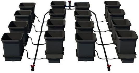 AutoPot 16 Pot System (3.9 Gallon Plastic Pots) (*Includes AIRBASES & AIRDOMES) Self-Watering, Gravity-Fed Hydroponic System (16Pot - 3.9 Gallon - No Tank)
