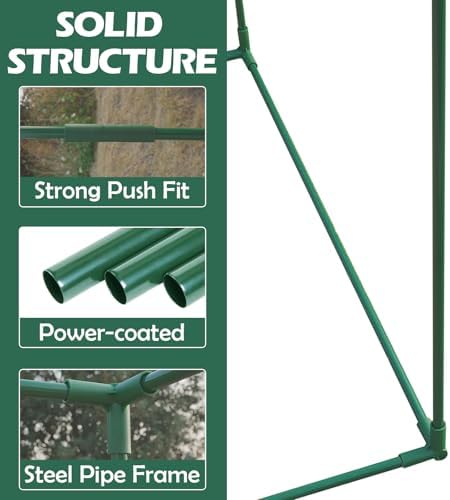 8'x4'x6' Crop Cage Plant Protection Netting Tent | Easy Installment Mesh Tent with Zippers for Vegetables Fruits and Plant | Suitable for Garden Yard and Lawn - Image 4