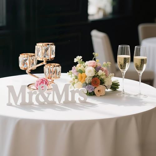 Metal 3 Arm Crystal Candle Holder - Tea Light Centerpiece Candle Holder, Votive Holder with Sparkling Crystal Bowl, Suitable for Wedding, Table Centerpiece, Home Decor (1, 3 arm-Gold) - Image 4