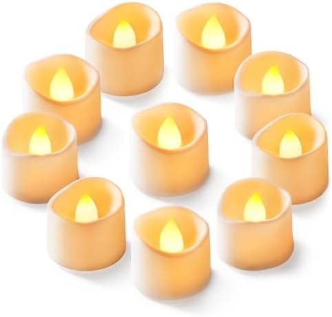 Homemory 12-Pack Flameless Tea Lights Candles Battery Operated, 200+ Hours by Homemory