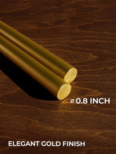 CANDWAX 10 inch Gold Taper Candles Set of 12 - Dripless Christmas Candles Taper - Long Burning and Fragrance-Free - Gold Candlesticks - Image 4