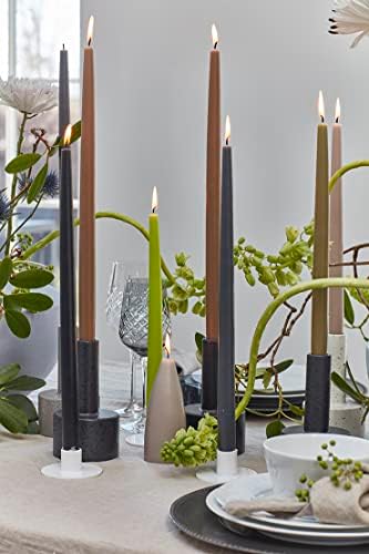 Kunstindustrien® Taper Candles – Set of 4, 13.8" – Made in Denmark, Long Burning Candles 15h, Unscented & Smokeless Candlesticks – Elegant Tall Candles for Weddings, Dinners & Home Decor (Marine Blue) - Image 6