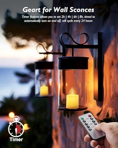 Homemory 24 Pack Flameless LED Votive Tealight Candles with Timer Remote - Image 2