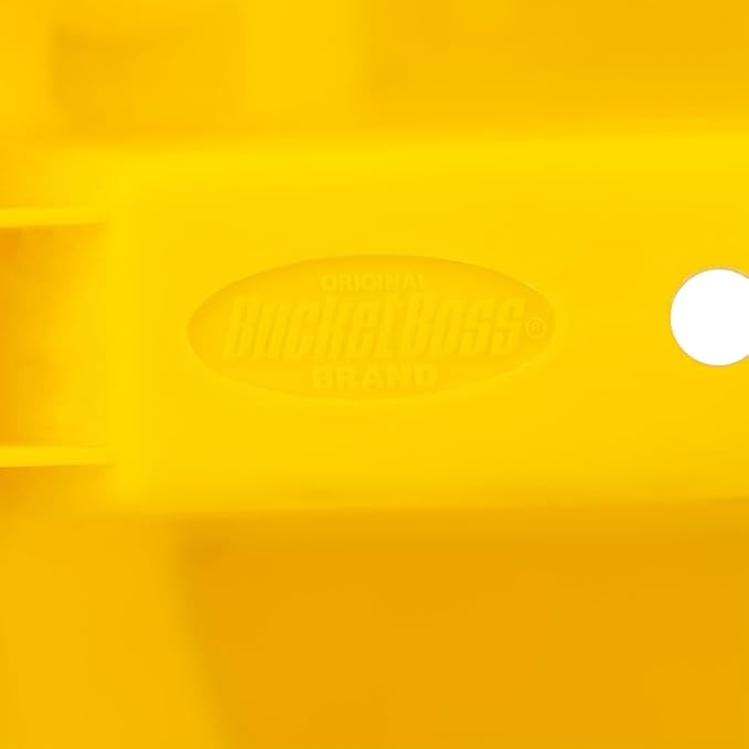 Bucket Boss - Bucket Stacker Small Parts Organizer, Bucket Organization (15051), Yellow (Pack of 2)