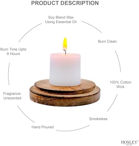 Hosley Set of 144 Unscented White Votive Candles – Bulk Pack, Clean-Burning, Long-Lasting 10-12 Hour Burn Time – Ideal for Weddings, Home Décor, Spa, and Events - Image 5