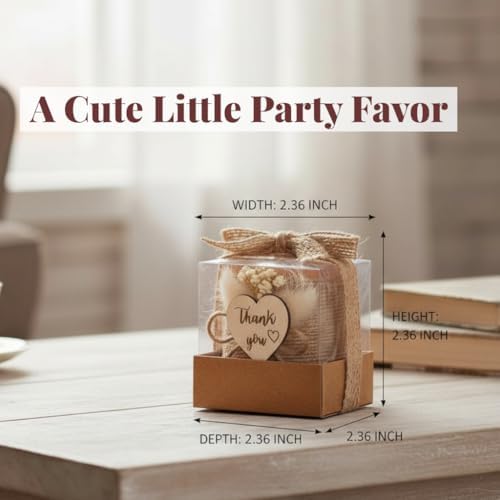 10 Pack Tealight Candle Holders Wedding Favors for Guests - Return Gifts Bridal Shower, Party Favors Adults for Guest, Thank You Gifts - Decorative for Table Centerpiece - Image 3